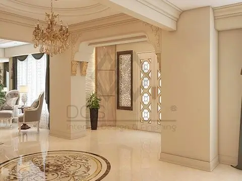 الوان حوائط فاتحة لغرف الاستقبال